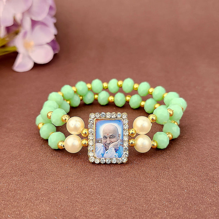 Light Green Beaded Guru Ji Maharaj Handmade Bracelets for Men and Wome –  Satvikworld.com